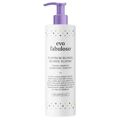 evo Fabuloso Platinum Blonde Toning Shampoo 250ml