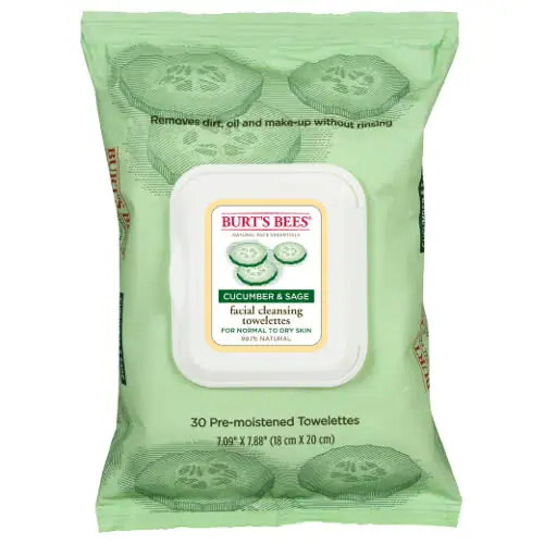 Burt's Bees Cucumber & Sage Facial Cleansing Towelettes