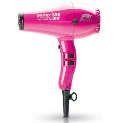Parlux Power Light 385 Ionic & Ceramic Hairdryer - Fuchsia