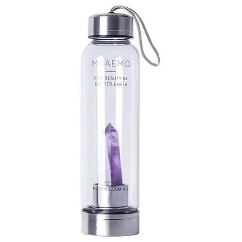Maaemo Amethyst Crystal Infusion Water Bottle