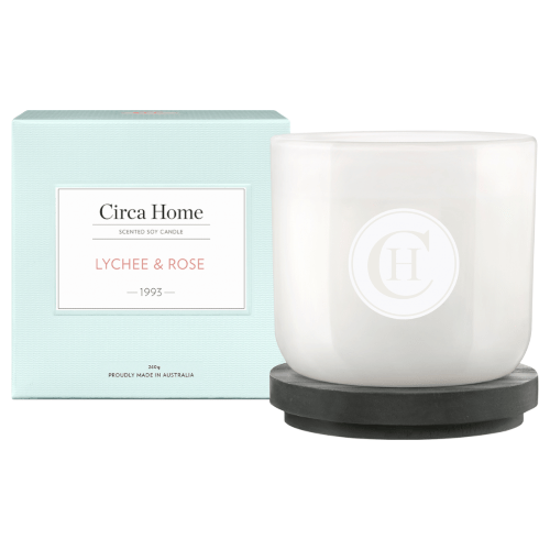 Circa Home Lychee & Rose Candle 260g AU Adore Beauty