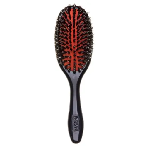 Denman Natural Bristle Single Nylon Quill Medium Grooming Brush