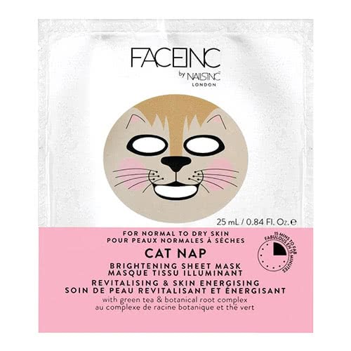 Face Inc Cat Nap Sheet Mask - Brightening