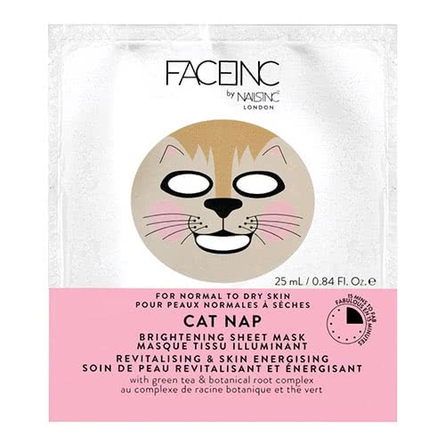 Why Does Korean Beauty Involve 10 Steps? Face Inc Cat Nap Sheet Mask - Brightening