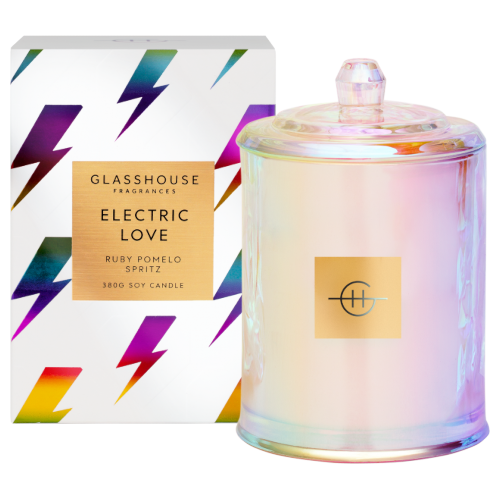 Glasshouse Electric Love Triple Scented Candle 380g AU Adore Beauty
