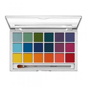 Kryolan 18 Eye Palette - V2 Brights