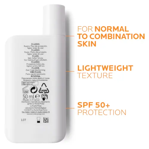 La Roche-Posay Anthelios XL Ultra-Light Fluid Facial Sunscreen SPF 50+