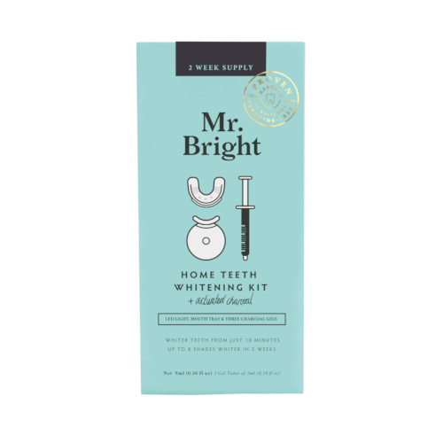 Mr Bright Whitening Charcoal Kit With LED 2 Week Supply AU Adore Beauty