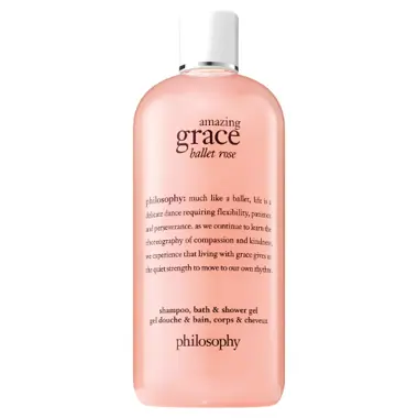 philosophy amazing grace ballet rose shampoo, bath and shower gel 480ml