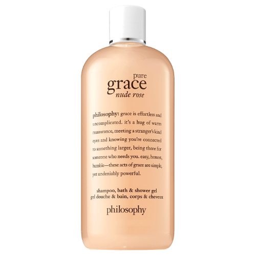 philosophy pure grace nude rose shampoo, bath and shower gel