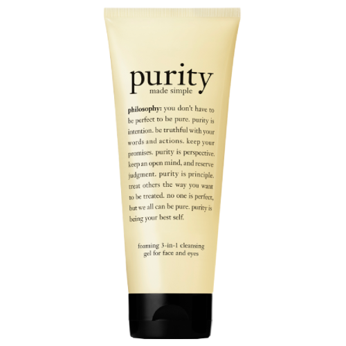 philosophy purity made simple foaming 3-in-1 cleansing gel for face and eyes