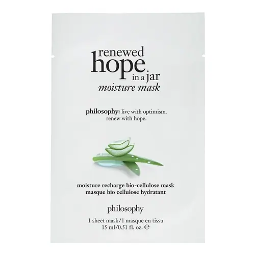 philosophy renewed hope moisture recharge bio-cellulose sheet mask 1 piece