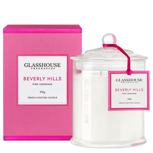 Glasshouse Beverly Hills Candle Pink Lemonade 350g AU Adore Beauty