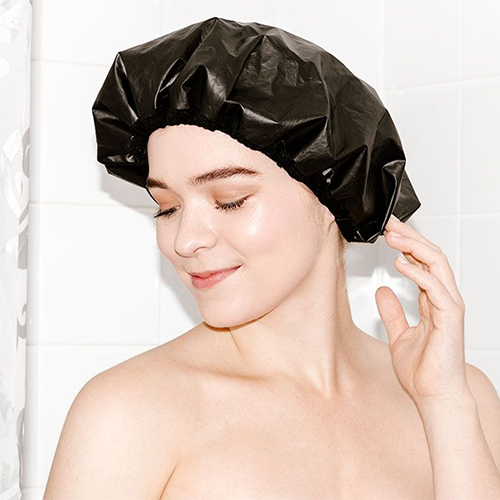 Shhh Silk Silk Lined Shower Cap Adore Beauty AU