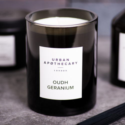 Urban Apothecary Oudh Geranium Candle 300g AU Adore Beauty