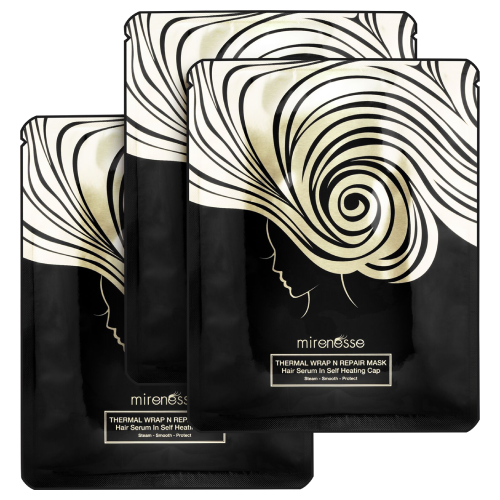 Mirenesse Thermal Wrap N Repair Hair Treatment in Cap Mask - 3 piece