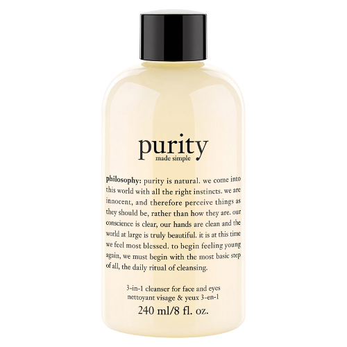 philosophy purity made simple 3in1 cleanser for face and eyes 240ml
