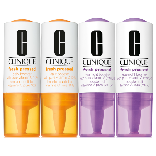 Clinique Fresh Pressed Clinical™ Daily + Overnight Boosters with Pure Vitamins C 10% + A (Retinol) x2