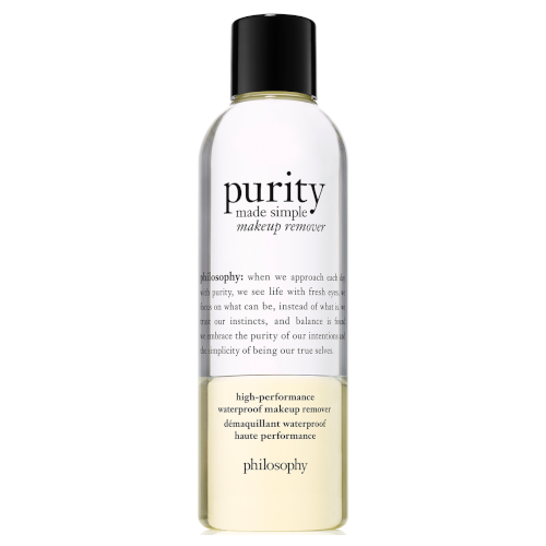 philosophy purity made simple waterproof makeup remover 200ml