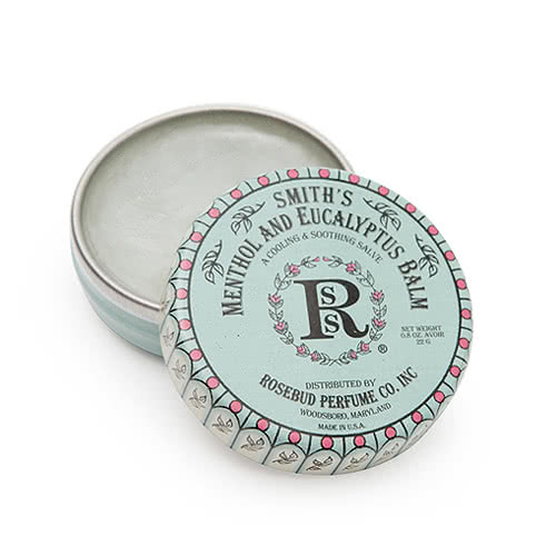 Smith's Rosebud Salve - Menthol Eucalyptus Lip Balm - Tin