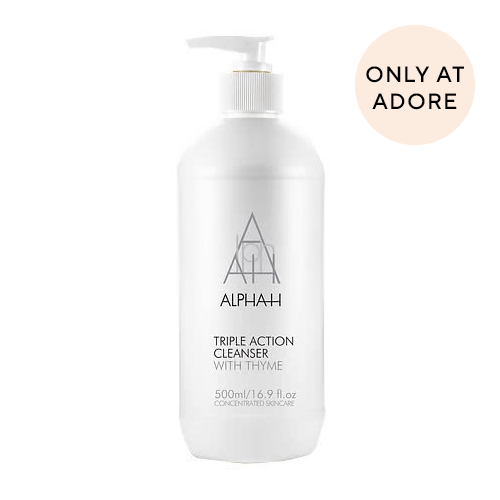 AlphaH Triple Action Cleanser 500ml Exclusive Value Pump Pack + Free