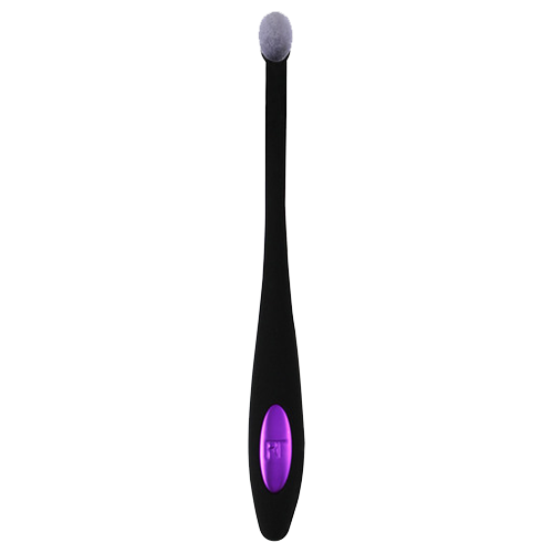 An eyeshadow blending brush perfect for one sweep application