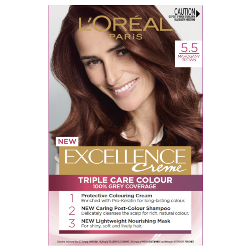 L'Oreal Paris Excellence Permanent Hair Colour - Mahogany Brown 5.5