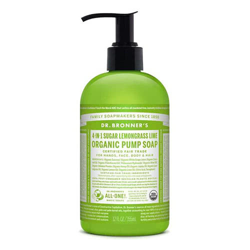 Dr. Bronner 4-in-1 Sugar Lemongrass Lime Organic Pump Soap by Dr. Bronner's
