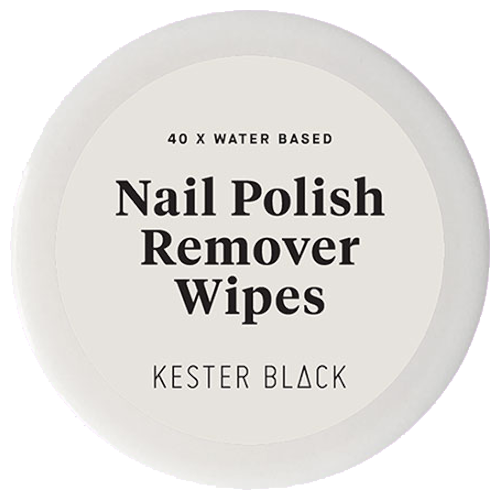 Kester Black Water-Based Nail Polish Remover Wipes - 40 pack