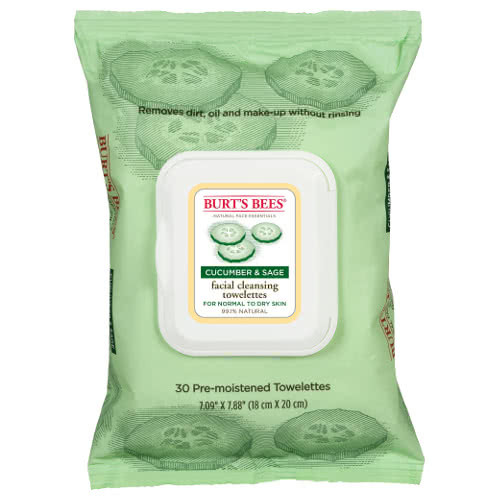 Burt's Bees Cucumber & Sage Facial Cleansing Towelettes