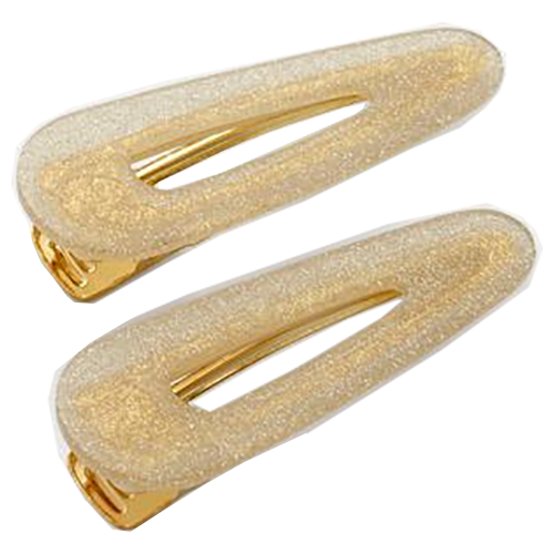 Valet Kelly Clip Duo - Gold Glitter
