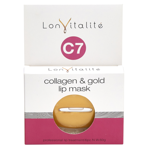 Lonvitalite C7 Collagen & Gold Lip Mask - 6 Pack by Lonvitalite