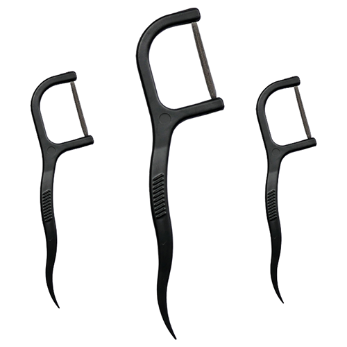 PearlBar Charcoal-Infused Floss Picks