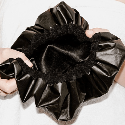 silk lined shower cap