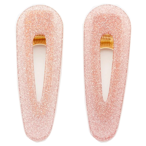 Valet Kelly Clip Duo - Pink Glitter by Valet