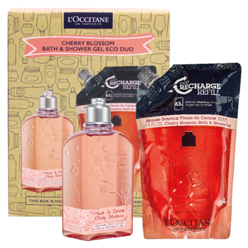 L'Occitane CHERRY SHOWER ECO DUO