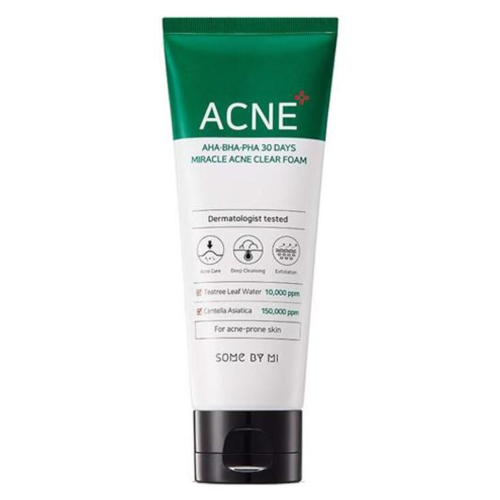 SOME BY MI AHA BHA PHA 30 Days Miracle Acne Clear Foam 100ml by Some By Mi