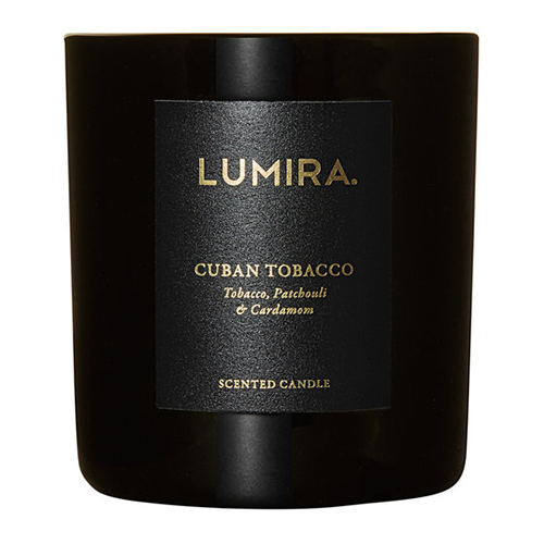 Lumira Glass Candle –  Cuban Tobacco by Lumira