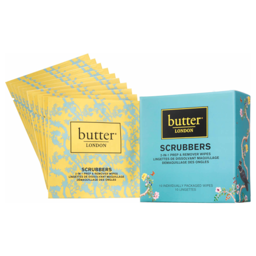 butter LONDON Scrubbers 2-in-1 Prep & Remover Wipes