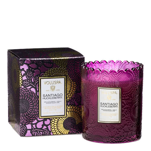 Voluspa Santiago Huckleberry Scalloped Candle