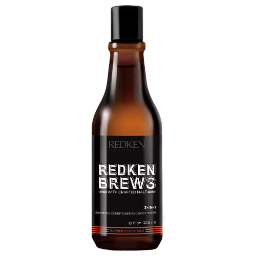 Redken Brews 3 In 1 Shampoo, Conditioner and Body Wash 300ml