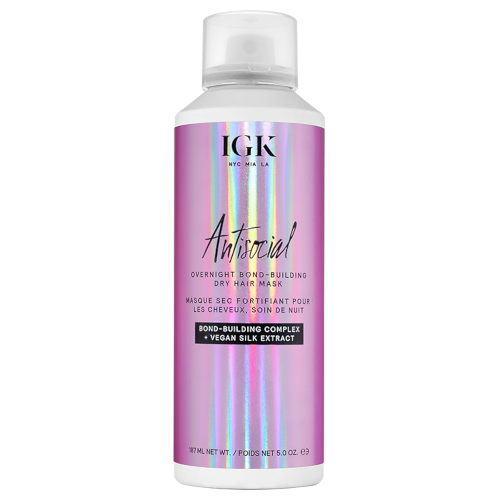IGK ANTISOCIAL Overnight Bond-Building Dry Hair Mask