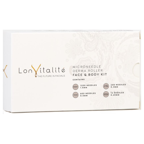 Lonvitalite Microneedle Derma Roller Face & Body Kit