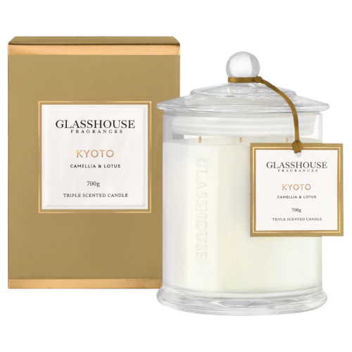 Glasshouse Kyoto Candle - Camelia & Lotus 700g