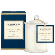 Glasshouse Coney Island Mini Candle - Burnt Sugar & Fig 60g by Glasshouse Fragrances