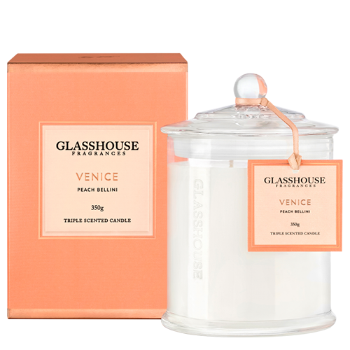 Glasshouse Venice Candle - Peach Bellini 350g