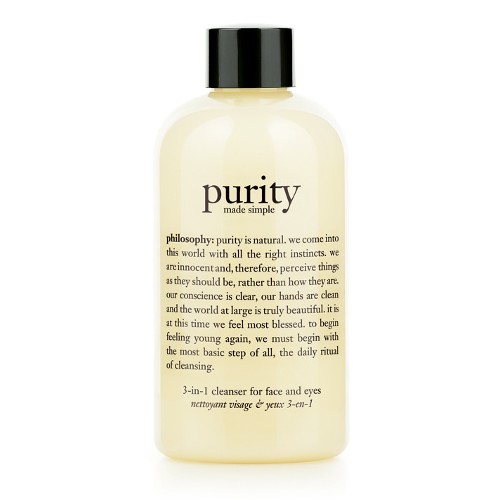 philosophy purity made simple 3-in-1 cleanser for face and eyes 240ml