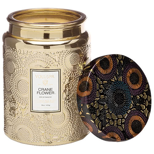 Voluspa Crane FlowerJar Candle