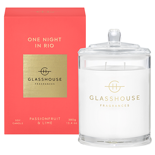 Glasshouse ONE NIGHT IN RIO Candle 380g by Glasshouse Fragrances