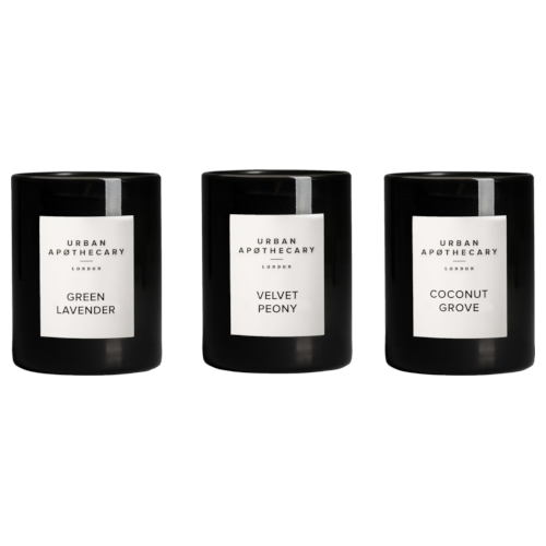 Urban Apothecary Luxury Candle Trio 70G - Green Lavender, Velvet Peony and Coconut Grove